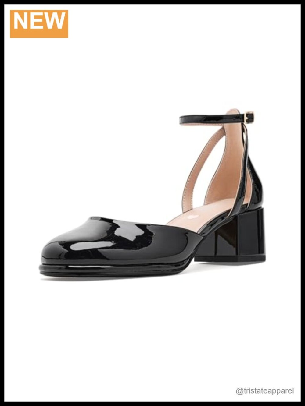 Platform Block Heel Sandal with Adjustable Strap & Buckle Closure